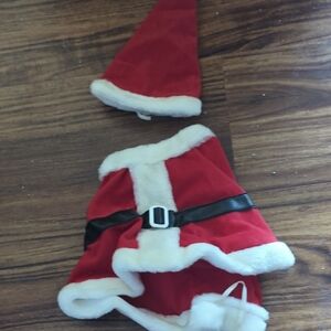 Santa Claus Dog Cat Outfit Hat